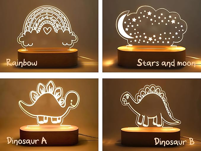 Personalized Night Light for Kids – Custom Baby Girl Gifts, Monogrammed Baby - Image 7