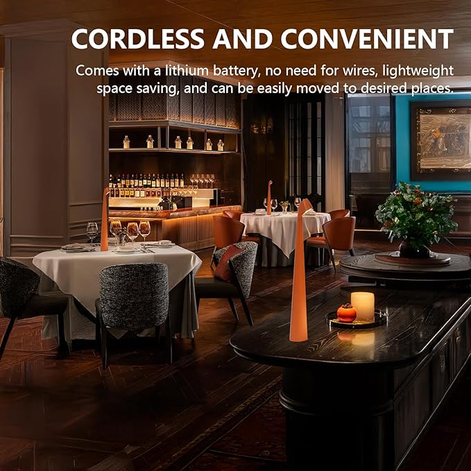 Portable LED Table Lamp 3-Levels Brightness, Rechargeable Battery Up to 48 - Image 4
