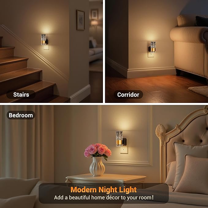 JandCase Night Lights Plug into Wall, 2 Pack Automatic LED Night Light - Image 6
