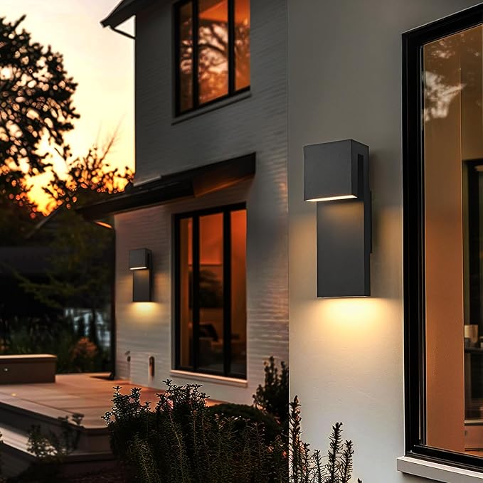 Modern LED Outdoor Wall Sconce 3000K 18W IP65 Waterproof Integrated LED Outdoor - Image 8