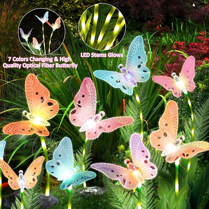 Solar Lights Outdoor Decorations Waterproof Newest Solar Garden Lights - Image 8