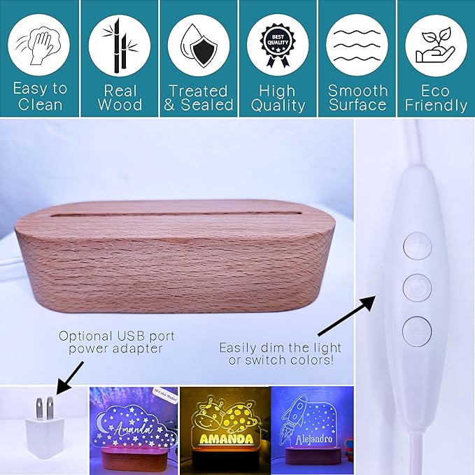 Personalized Night Light | Custom Nightlight - Image 2