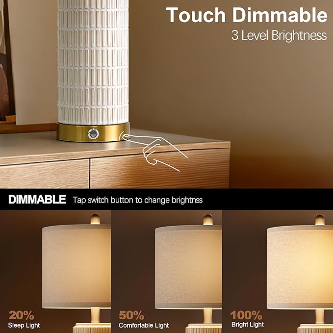 PoKat Touch Bedside Table Lamps - Image 3