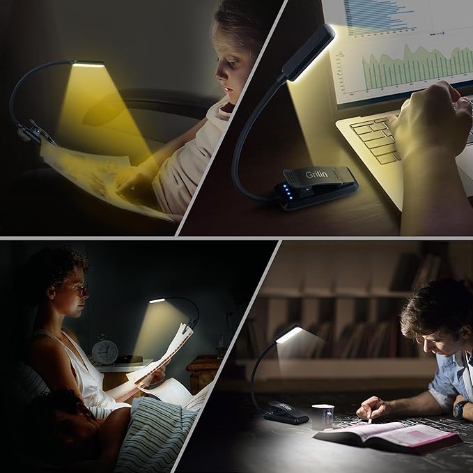 Gritin 9 LED Rechargeable Book Light - Image 7
