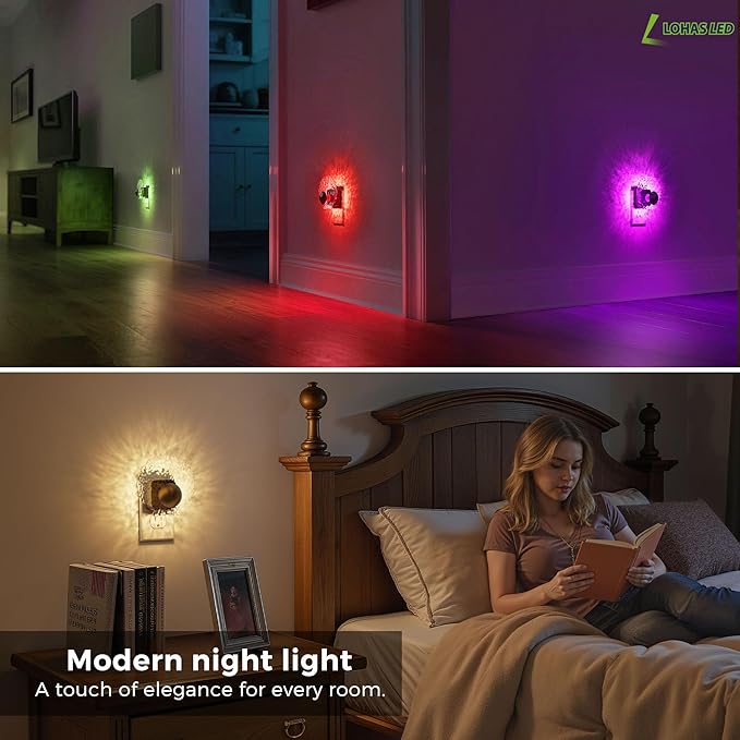 L LOHAS LED Shell Night Light, Night Lights Plug into Wall, Color Changing - Image 4