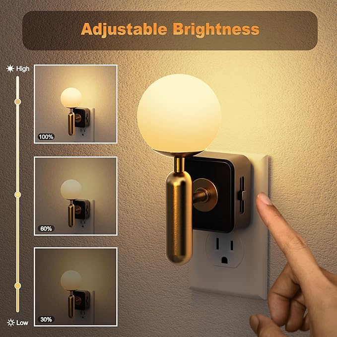 JandCase Night Light Plug in, Night Lights Plug into Wall, 3000K Soft Light LED - Image 2