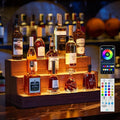 LED Lighted Liquor Bottle Display Shelf, 24 Inch Bar Display Shelf by Cubehom