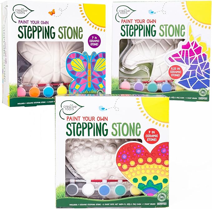 Creative Roots Paint Your Own Stepping Stones Multipack by CreativeRoots