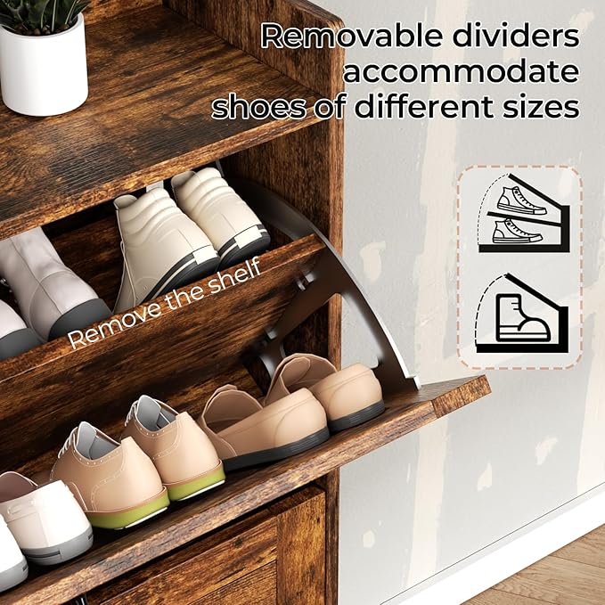 Shoe Cabinet Storage, Modern Shoe Organizer - Image 5
