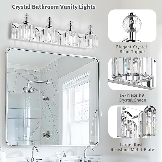 4-Light Bathroom Vanity Light - Image 5