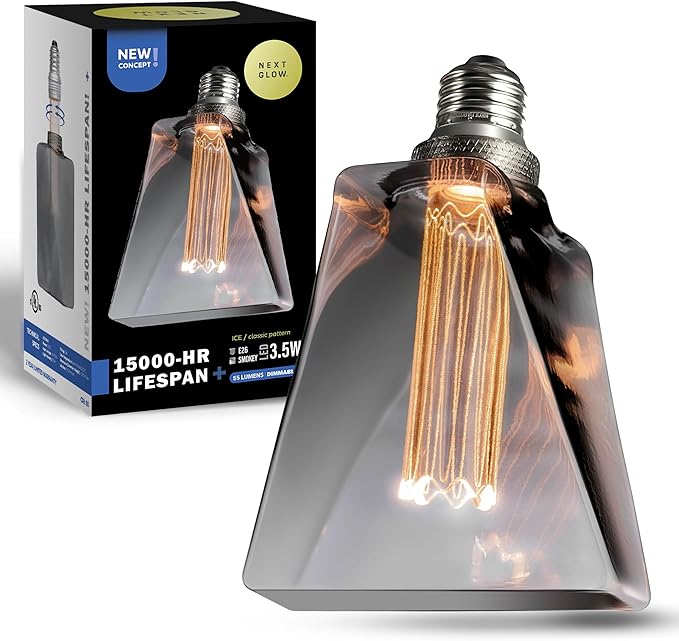 Next Glow Decorative Light Bulb Eq 20W ICE Style Shaped E26 Led Bulb Medium Base by NextGlow