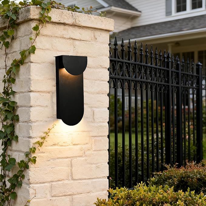 Alighting Modern Outdoor Wall Light 1 Pack, Dual LED Downward Wall Sconce 10W - Image 9