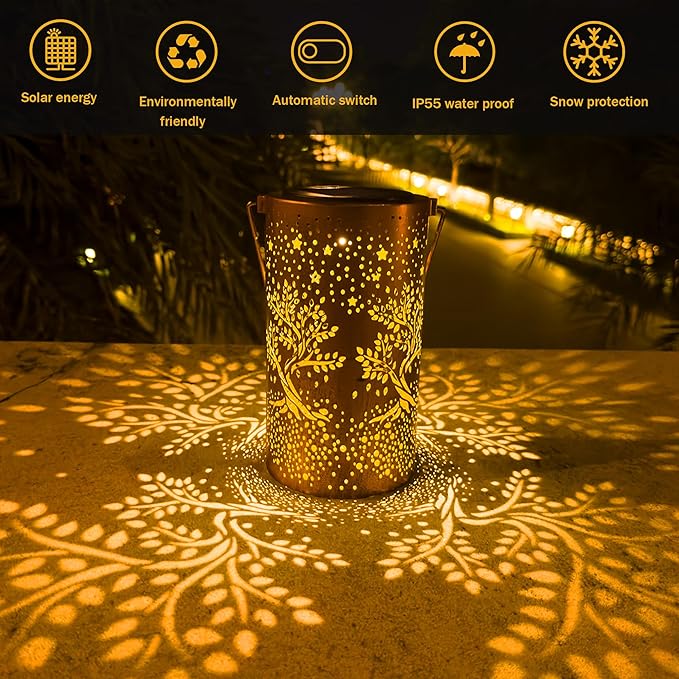 Tree of Life Solar Lanterns Outdoor Waterproof, Birthday Gifts - Image 4