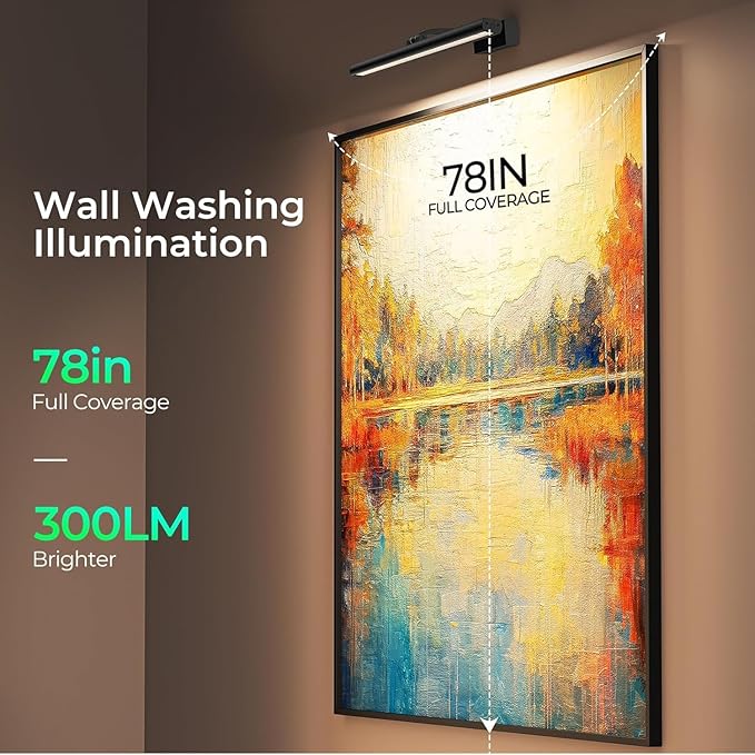 Wireless Picture Lights for Wall, Battery Operated Wall Light for Painting - Image 2