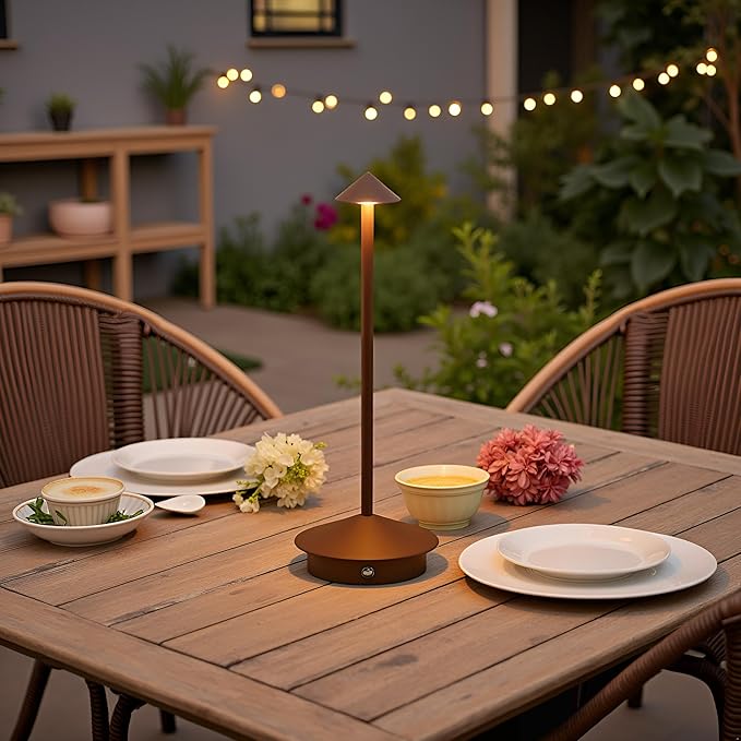 EJQ 2 Pack LED Rechargeable Cordless Table Lamps, Portable Outdoor 5000mAh - Image 5