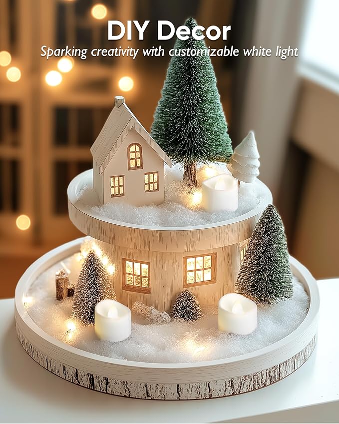 Homemory Cool White Flameless LED Tea Lights Candles, 200+Hour Battery Operated - Image 2