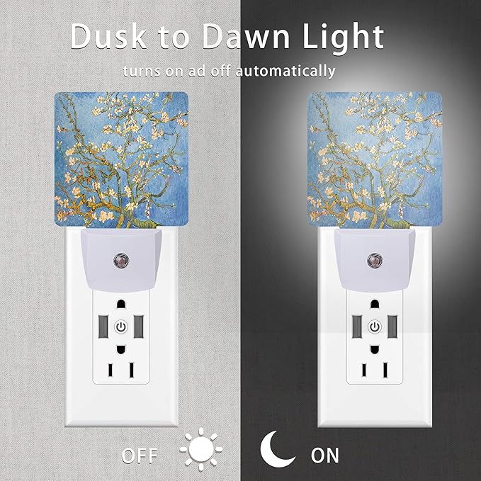 Blossoming Almond Tree Night Light, Night Lights Plug into Wall - Image 3
