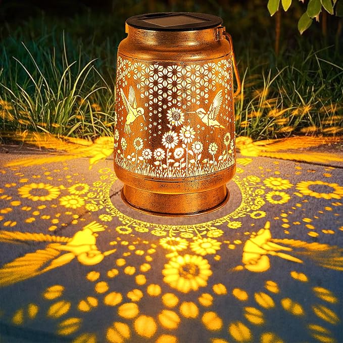 Hummingbird Solar Lanterns Outdoor Garden Decor, Christmas Gifts - Image 3