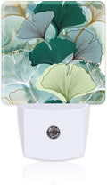 Green Gold Ginkgo Leaves Night Light by sndheke