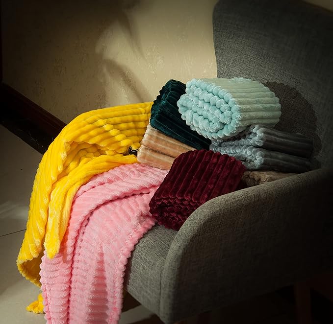 NTBAY Flannel Fuzzy Toddler Blanket, Fluffy Warm and Lightweight Reversible - Image 4