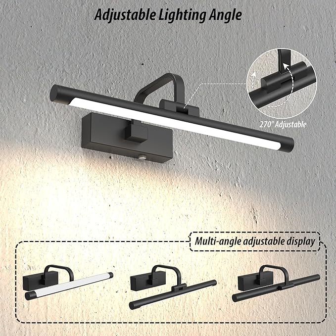 URSOLA Picture Lights for Wall, 5200mAh Battery Operated Picture Frame Light - Image 3