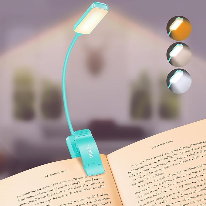 Gritin 9 LED Rechargeable Book Light by Gritin