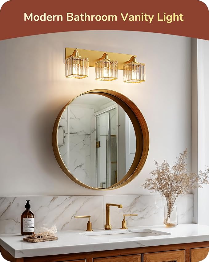 EDISHINE Bathroom Vanity Light, 20.47-Inch Modern Bathroom Lighting Fixtures - Image 2