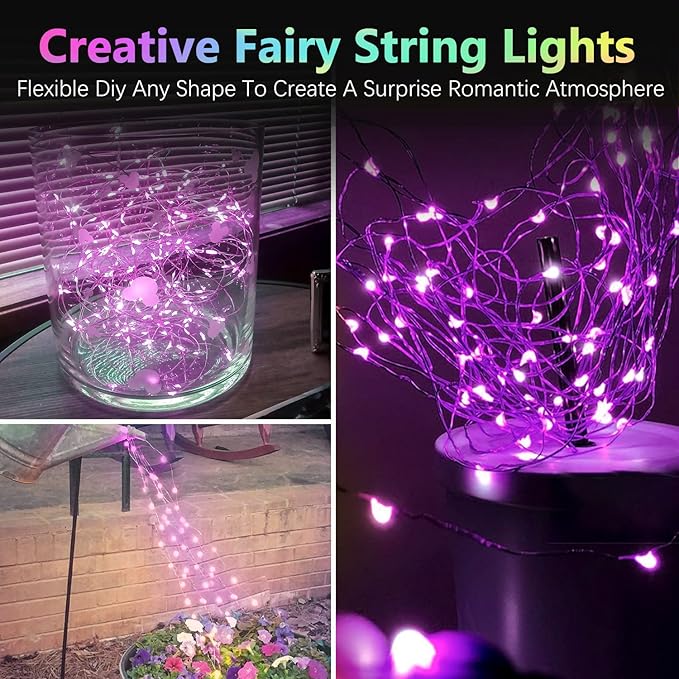 4 Pack 20FT 60LED Christmas Battery Operated Fairy Lights - Image 5