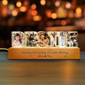 Personalized Bestie Photo Collage LED Night Light, Custom Photo by Thunala