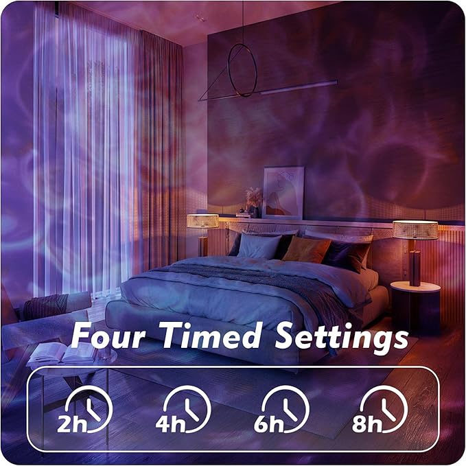 Hekation Christmas Halloween Outdoor Projector Lights, 15 Colors Water Wave - Image 4