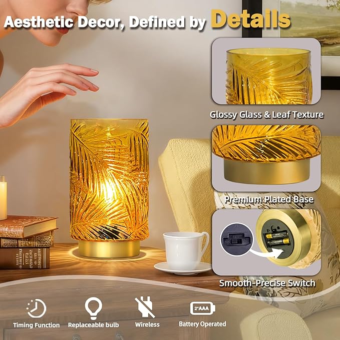 Battery Operated Table Lamp, Cordless Lamps - Image 6