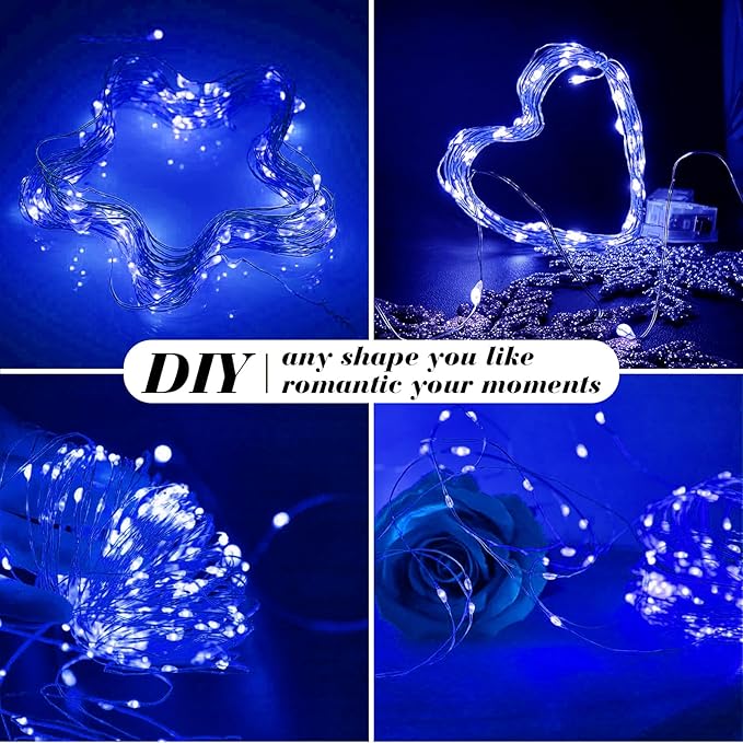 ZGWJ 12 Pack Fairy Lights Battery Operated, 7ft 20 Mini LED Fairy String Lights - Image 3