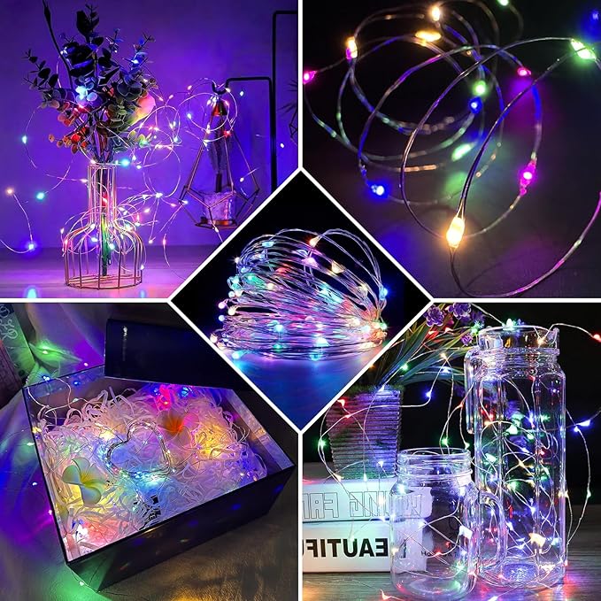 Fairy Lights 7Ft 20 LED Twinkle String Lights 3 Modes Battery Operated - Image 5
