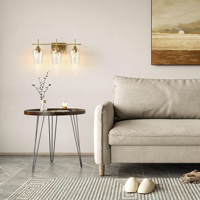 VONLUCE Bathroom Vanity Light, 3 Light Bathroom Light Fixture Over Mirror - Image 8