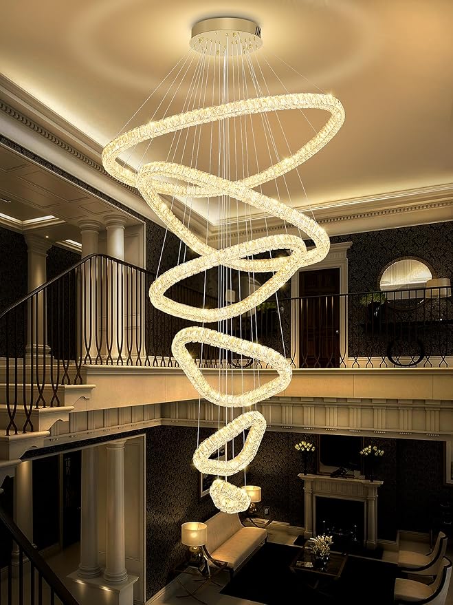 Flashing God Modern 6 Ring Crystal Chandeliers by FlashingGod