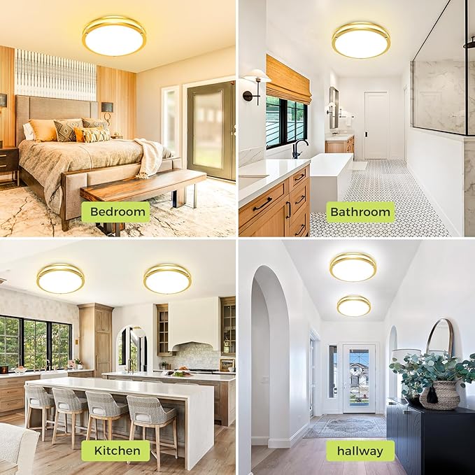 hepside 2 Pack Flush Mount Ceiling Light Fixture, Dimmable & 5CCT Ceiling Light - Image 7