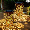 2Pack Sunflower Solar Lanterns Outdoor Waterproof, Birthday Gifts by ANYTALK