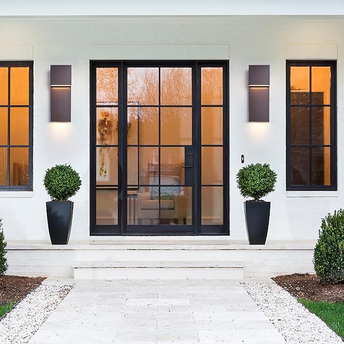 Outdoor Wall Lights Modern Exterior Lighting Fixtures, 3000K Integrated LED - Image 3