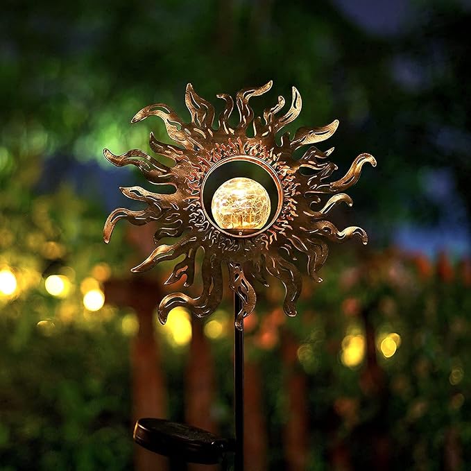 Solar Lights Outdoor Garden Decor Solar Powered Sun Lantern - Image 8