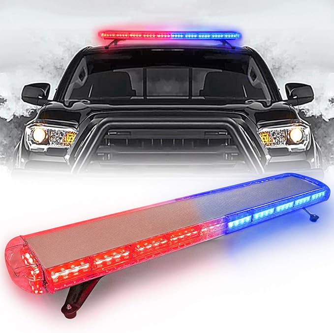 47" 88 Red Blue LED Light Bar Fit by CUMART