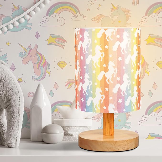 VIHOSE Unicorn Kids Table Lamp for Bedroom Kids Bedside Lamp by VIHOSE