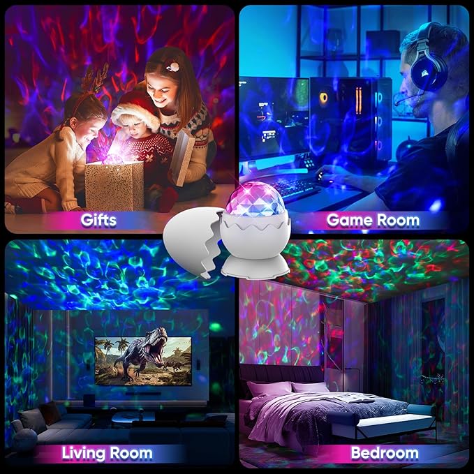 Dinosaur Egg Galaxy Projector for Bedroom, Night Lights for Kids Room - Image 7