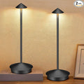 Portable Led Cordless Lamp Table Light 2 Pack, Rechargeable 6000mAh Battery by XMINKDZA