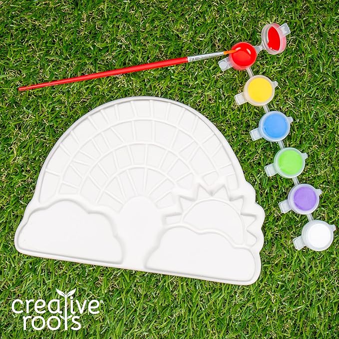 Creative Roots Paint Your Own Rainbow Stepping Stone Craft Kits - Image 3