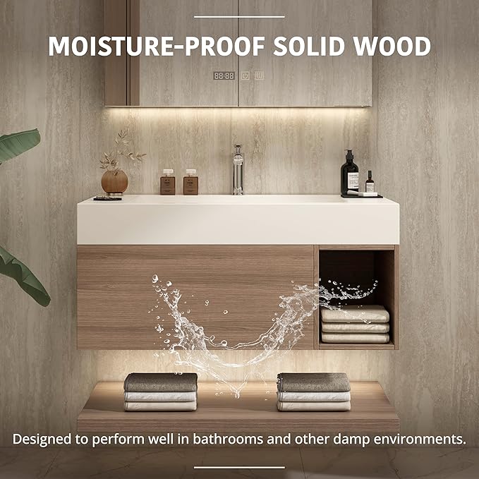 36" Modern Floating Bathroom Vanity Set - Image 6
