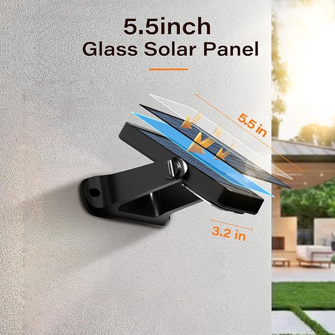 200LM Solar Wall Lights Outdoor 6 Colors, 2200mAh Long Lasting Solar Powered - Image 4