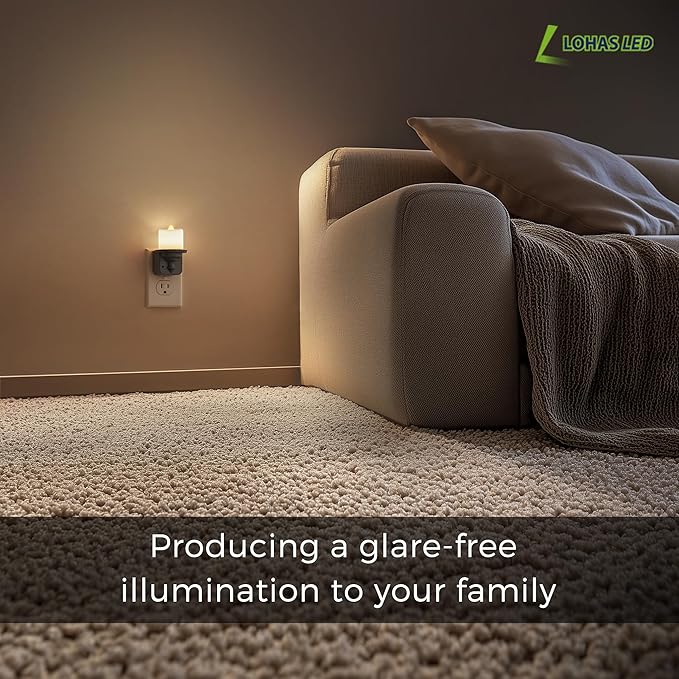 L LOHAS LED Candle Night Light, Dimmable Night Lights Plug into Wall, Dusk to - Image 5