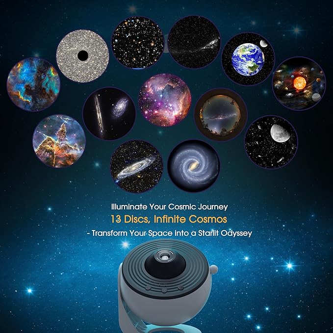 L LOHAS LED Galaxy Projector for Bedroom, 13 in 1 Star Projector Night Light - Image 3