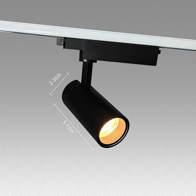 Black Adjustable Track Lighting Head LED 15W Aluminum H Type Track Indoor - Image 4
