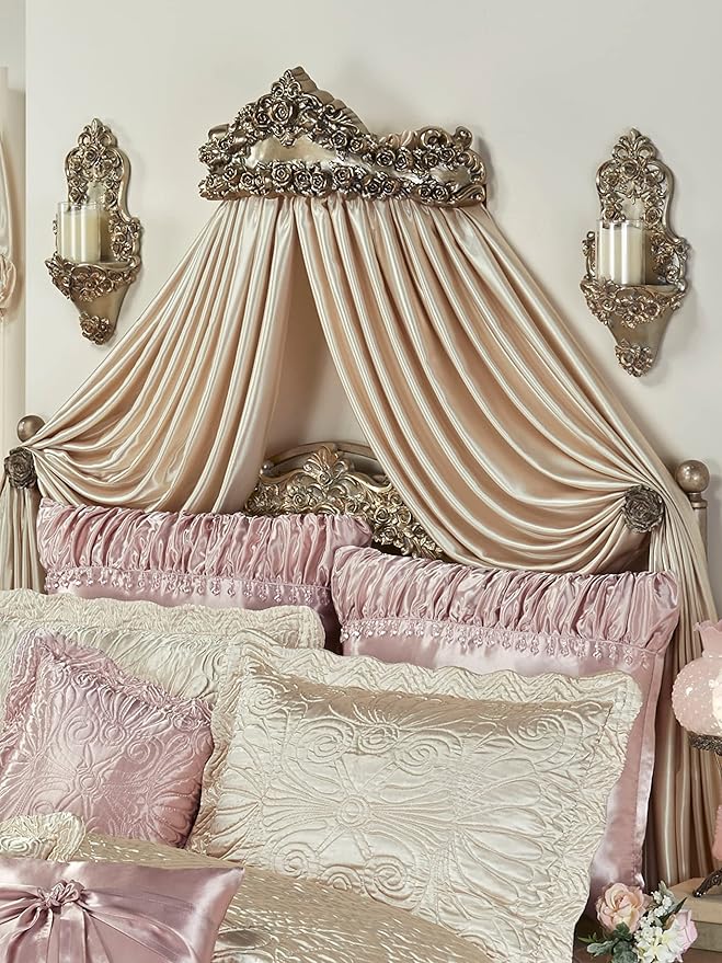 Touch of Class Victoria Rose Wall Candle Sconce Pair | Traditional Set of Two | - Image 2
